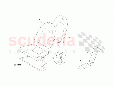 Photo of Rear seat assy complete RH ISO…