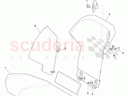 Photo of Back assy rear seat RH…