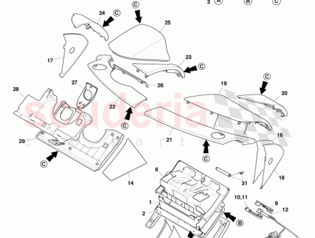 Photo of Latch assy actuator glovebox LHD…