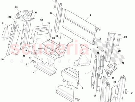 Photo of Reinforced centre body upper outer pillar centre LH…