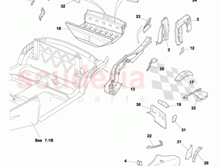 Photo of NUT ASSEMBLY PLATE ON SUPPORT EXHAUST LH 60…