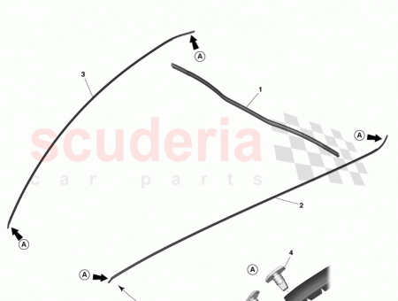 Photo of Weatherstrip Bonnet to Fender LH CD33 16A015…