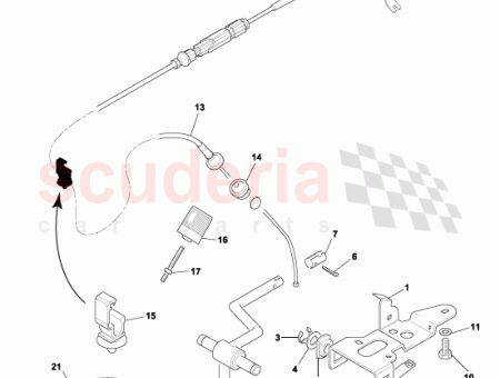 Photo of ASSY CABLE PEDAL ACCELERATOR RHD 08 122182…