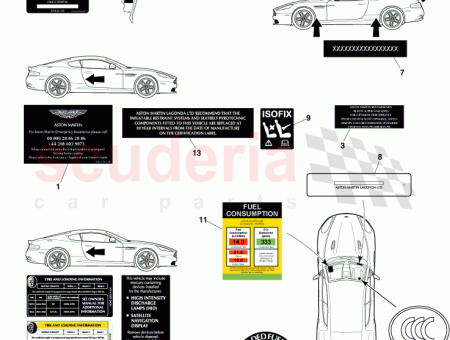 Photo of Label Tyre Information 2 2 AD33 69014…