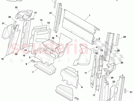 Photo of Reinforcement Centre Body Upper Outer Pillar Centre RH…