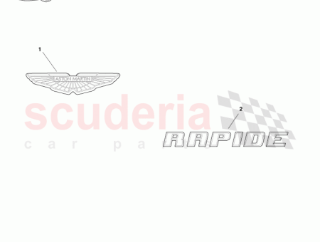 Photo of BADGE REAR RAPIDE AD43 001B40…