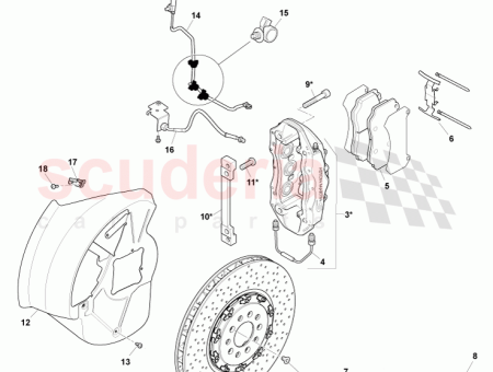 Photo of BRAKE PAD KIT FRONT 8D33 2D007…
