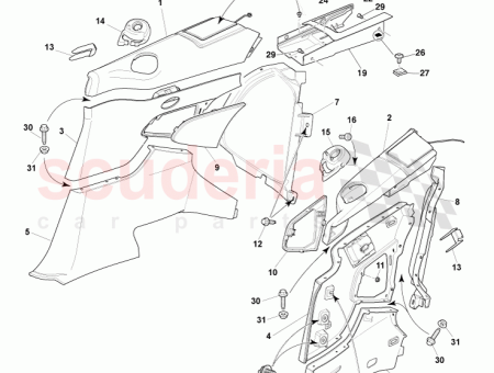 Photo of Trim Panel Body Side Upper RH CG43 L31112…