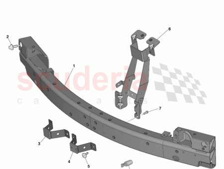 Photo of Bracket Front Bumper Inner LH DG43 17768…