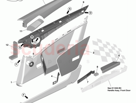 Photo of Insert Assy Front Door Armrest RH 4G43 24242…