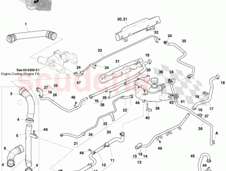 Photo of Hose Assy Heater Outlet CD33 18D359…