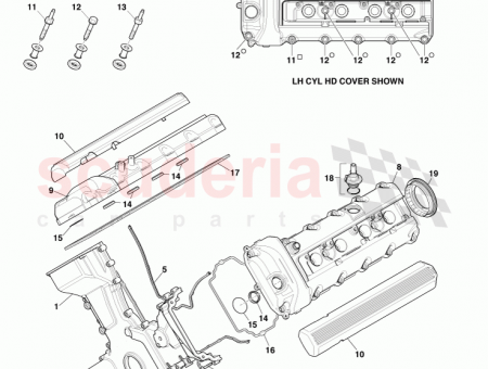 Photo of COVER ASSY CYLINDER HEAD FRONT 6G43 06…