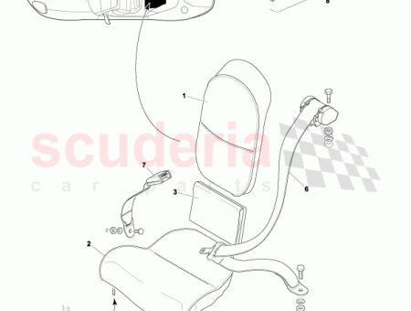 Photo of Rear seat assy complete RH…