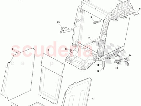 Photo of Lining assy stowage compartment LHS…