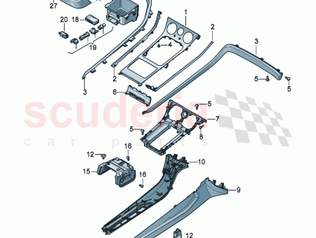 Photo of Side panel trim Centre console D 03 12…