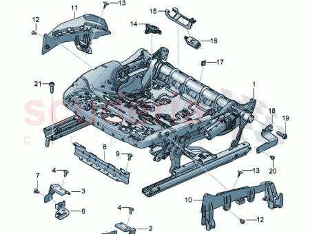 Photo of bracket for seat mounting…