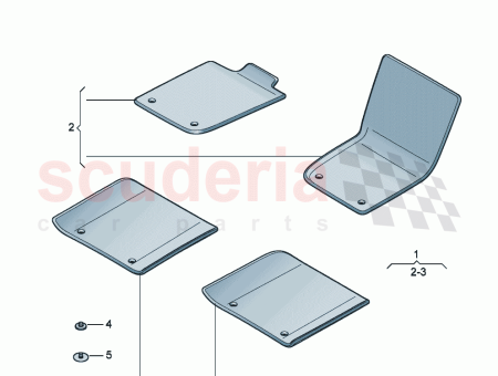 Photo of 1 set foot mats…