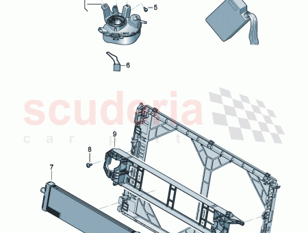 Photo of Bracket for additional coolant radiator 3SA 121…