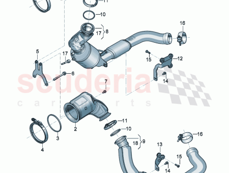 Photo of Exhaust pipe with catalyst 971 254 351…