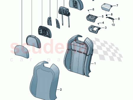 Photo of Cushion insert for head restraint Foam 3SE 886…