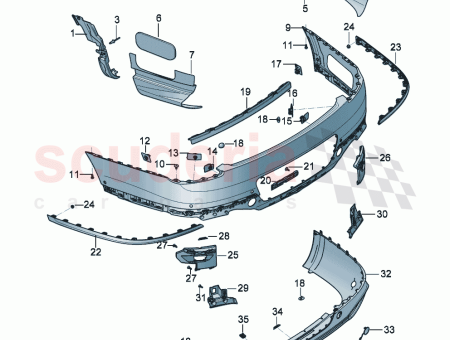 Photo of trim strip for bumper…