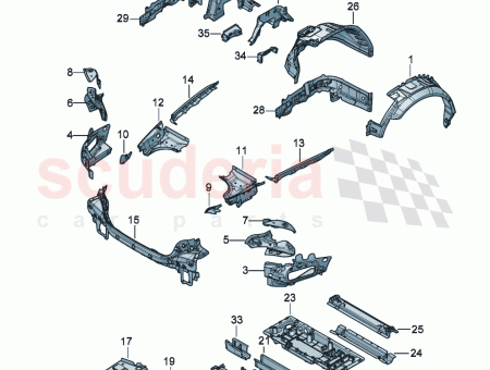Photo of Sectional part floor panel for luggage comp…