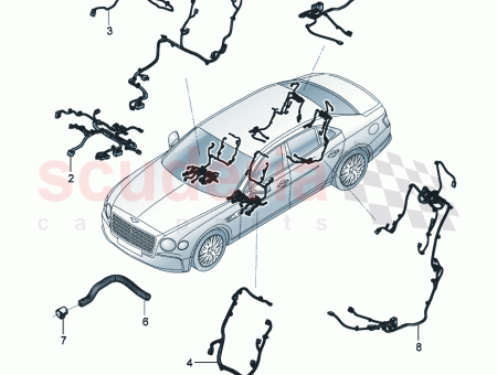 Photo of wiring harness for electrical restraint system 3SE 971…