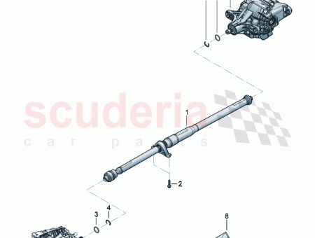 Photo of propeller shaft 2 piece with intermediate bearing…