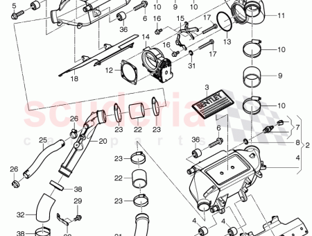 Photo of Pipe assembly charge air cooler D 20 03…