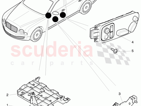 Photo of control unit for seat and backrest adjustment…