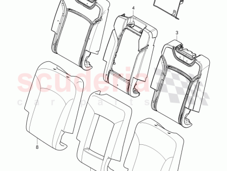 Photo of padding for backrest with heater element 36A 886…