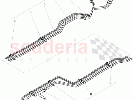 Photo of 1 Set fuel pipes and brake pipes assembly…