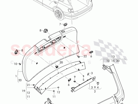 Photo of trim panel for hatch gate 36A 867 607…