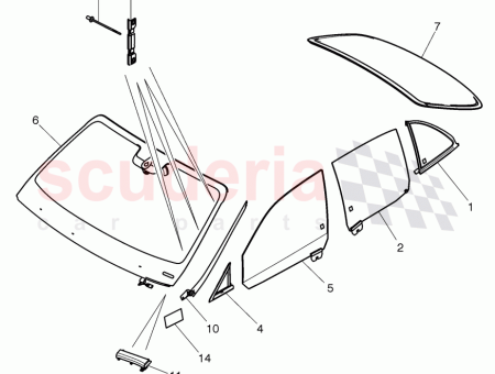 Photo of side window assembly 3Y5 845 047…