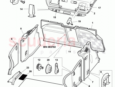Photo of Trim molding for trunk for vehicl with first…
