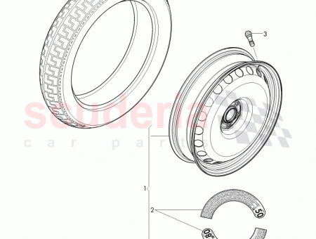 Photo of wheel disc steel temporary spare wheel 3W0 601…