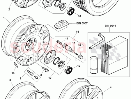 Photo of alloy wheel 3W0 601 025…