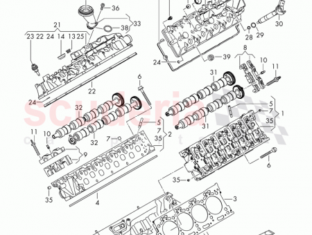 Photo of Complete cylinder head without camshaft D 18 09…