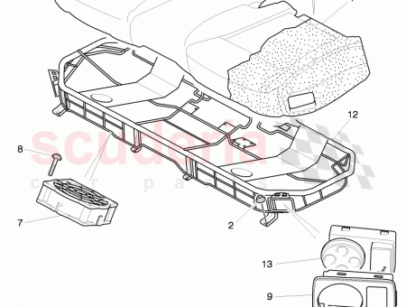 Photo of plastic foam seat support…