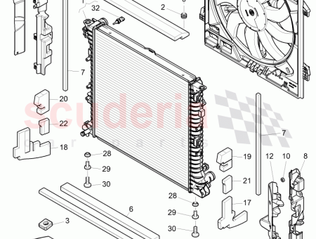 Photo of rubber isolator Coolant radiator…