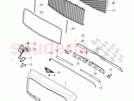 Photo of molding for radiator grille 3Y0 853 653…