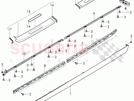 Photo of scuff plate sill panel contains 4W0 853 540…