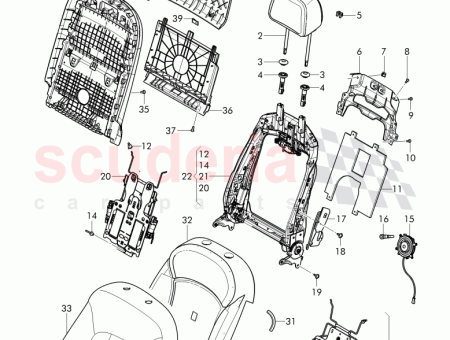 Photo of plastic foam backrest 3Y5 881 522…