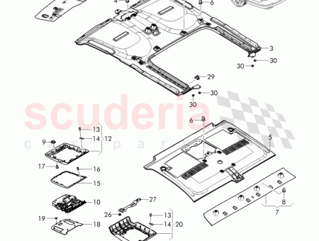 Photo of moulded headlining 3Y4 867 500…
