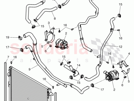 Photo of coolant pipe charge air cooler…