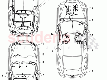 Photo of roof wiring harness…