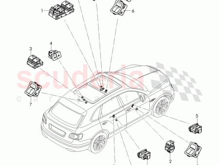 Photo of Safety switch for central locking 36A 962…