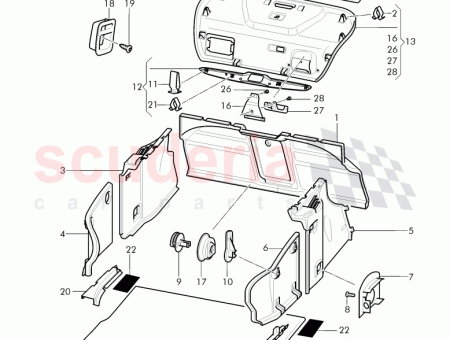 Photo of trim panel for hatch gate 3W8 867 601…