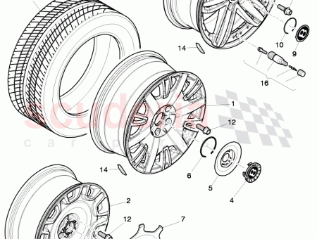 Photo of wheel cap outer ring For mounting to…