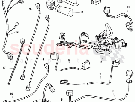 Photo of wiring harness for heated rear window…